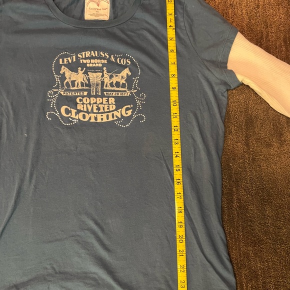 Levi’s Red Tab cotton embellished long-sleeved tshirt. Super cute & soft. XL. - Picture 6 of 10